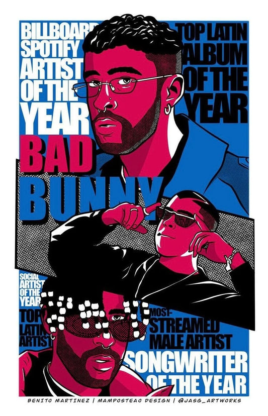 Bad Bunny Award Poster