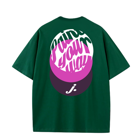 JASG Paint your way T-shirt Green
